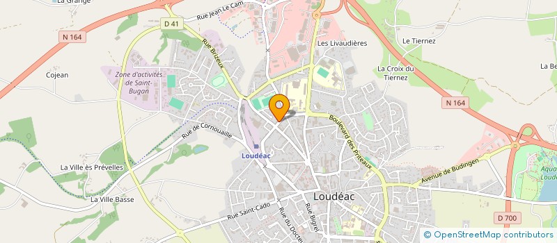 localisation de l'entreprise FABRICE TREGARO à LOUDEAC