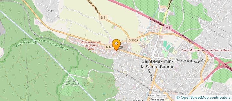 localisation de l'entreprise FABRICE VIANDES à SAINT-MAXIMIN-LA-SAINTE-BAUME