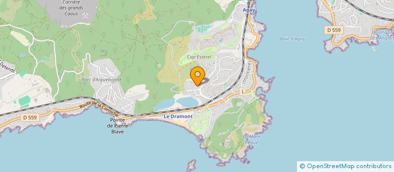 localisation de l'entreprise FABRICO à SAINT RAPHAEL
