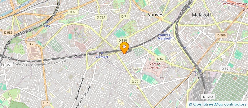 localisation de l'entreprise FABRICOM SERVICES à MALAKOFF
