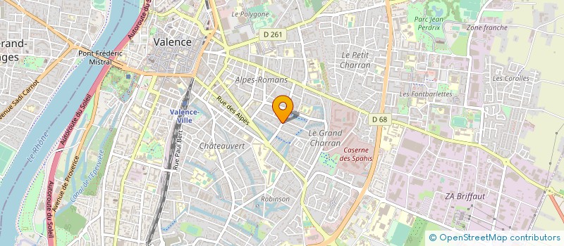 localisation de l'entreprise FABRICOR à VALENCE