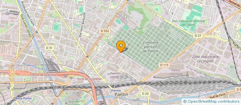 localisation de l'entreprise FABRIK à PANTIN