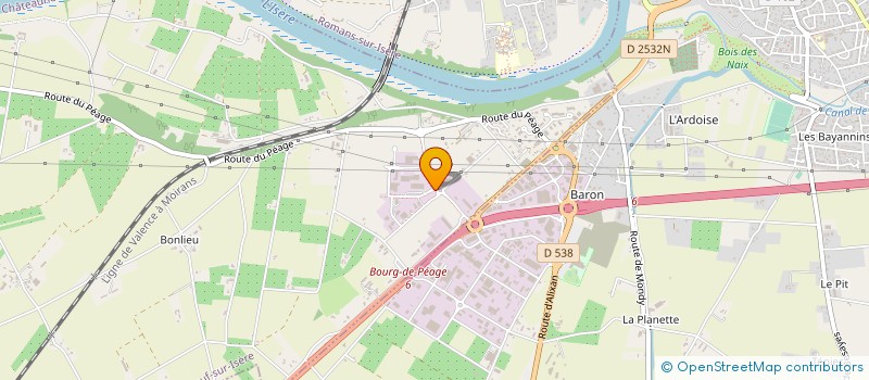 localisation de l'entreprise FABRIK'ETIK  CHATEAUNEUF-SUR-ISERE