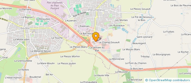 localisation de l'entreprise FABRIMAG  PLEUMELEUC