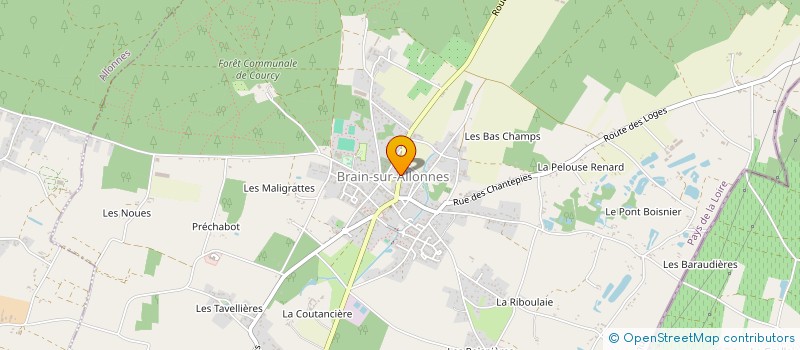 localisation de l'entreprise FABRIMEUBLE à BRAIN-SUR-ALLONNES