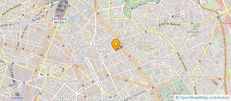 localisation de l'entreprise FABRIQUE A BELLEVILLE  PARIS