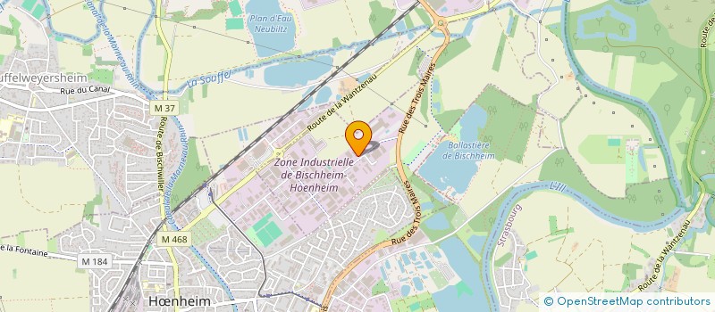 localisation de l'entreprise FABRIQUE ALSA SIEGES  BISCHHEIM