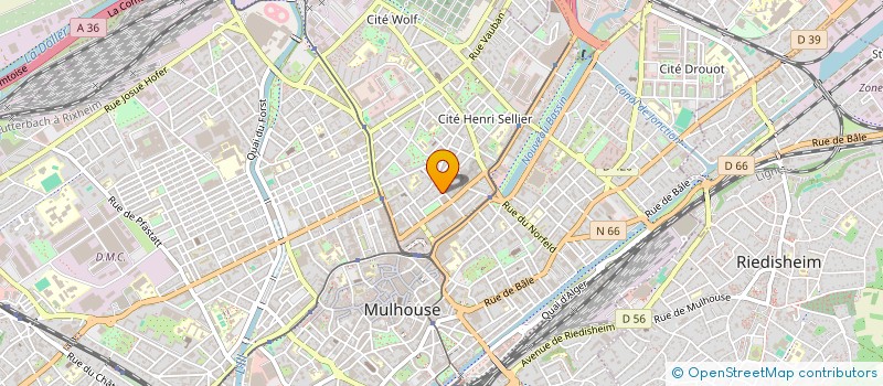 localisation de l'entreprise FABRIQUE ALSACIENNE DE SERRURES à MULHOUSE