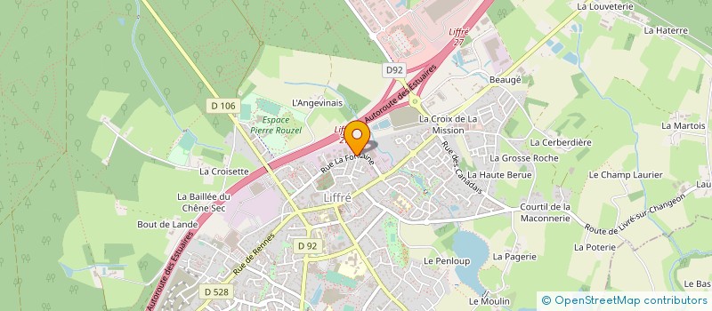 localisation de l'entreprise FABRIQUE BONNETERIE HOLLARD ET RUAUDEL à LIFFRE