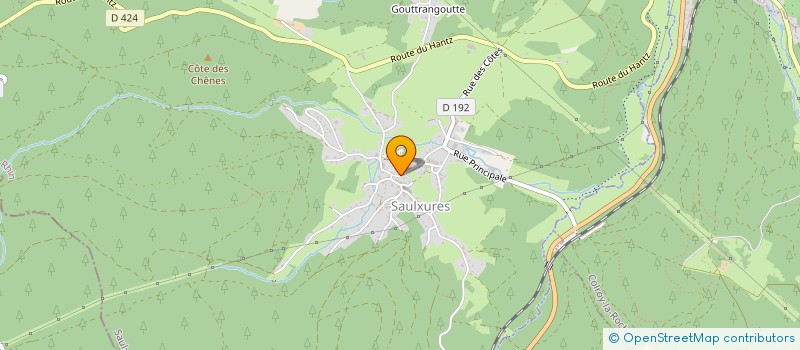 localisation de l'entreprise FABRIQUE D'EGLISE  SAULXURES