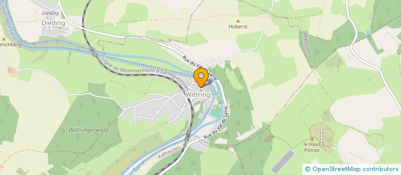 localisation de l'entreprise FABRIQUE D'EGLISE DE WITTRING  WITTRING