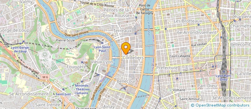 localisation de l'entreprise FABRIQUE DE BIJOUTERIE P. JURY à LYON