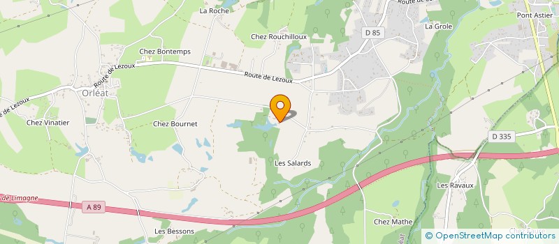 localisation de l'entreprise FABRIQUE DE CANNES FAYET  ORLEAT