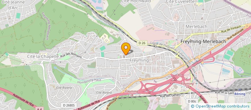 localisation de l'entreprise FABRIQUE DE L'EGLISE  FREYMING-MERLEBACH
