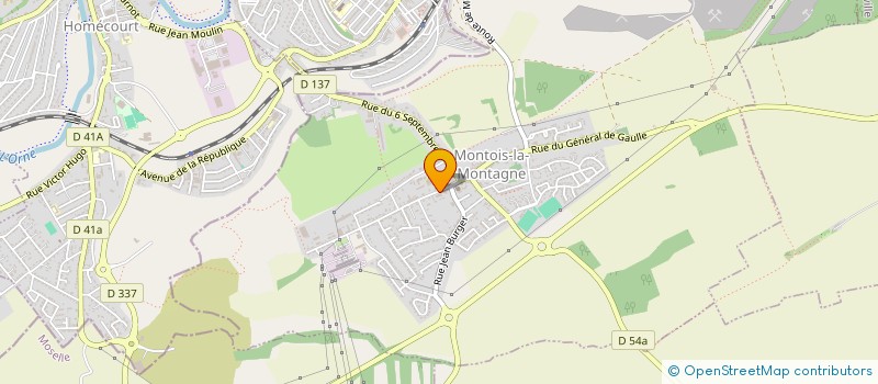 localisation de l'entreprise FABRIQUE DE L'EGLISE  MONTOIS-LA-MONTAGNE