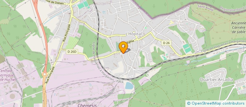 localisation de l'entreprise FABRIQUE DE L EGLISE  L'HOPITAL