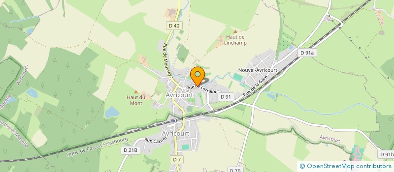 localisation de l'entreprise FABRIQUE DE L'EGLISE  AVRICOURT