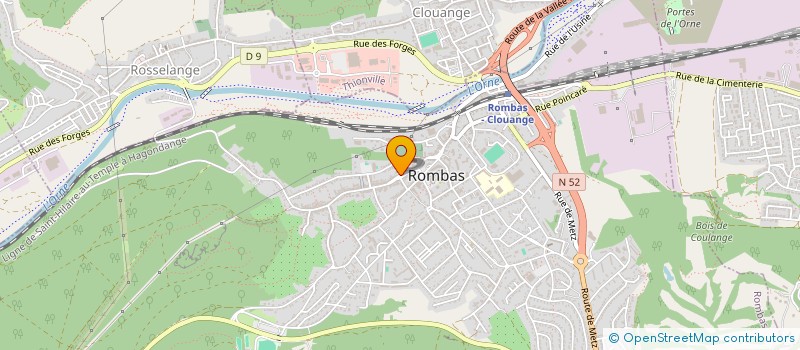 localisation de l'entreprise FABRIQUE DE L EGLISE à ROMBAS