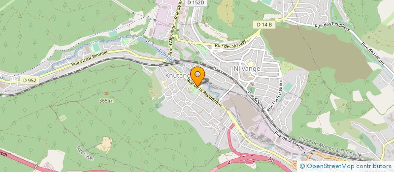 localisation de l'entreprise FABRIQUE DE L EGLISE  KNUTANGE