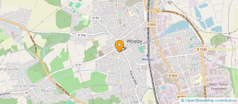 localisation de l'entreprise FABRIQUE DE L EGLISE  WOIPPY