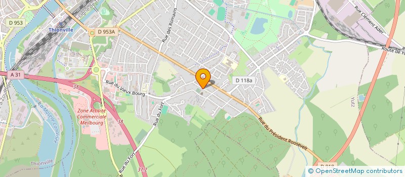 localisation de l'entreprise FABRIQUE DE L EGLISE  YUTZ