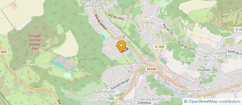 localisation de l'entreprise FABRIQUE DE L'EGLISE  CHATEL-SAINT-GERMAIN