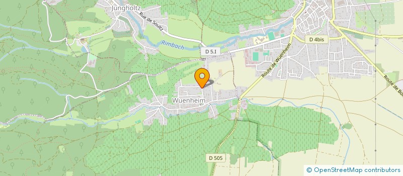 localisation de l'entreprise FABRIQUE DE L'EGLISE CATHOLIQUE  WUENHEIM