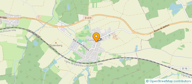 localisation de l'entreprise FABRIQUE DE L'EGLISE CATHOLIQUE DE BALLERSDORF  BALLERSDORF