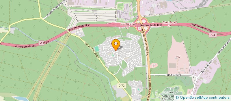 localisation de l'entreprise FABRIQUE DE L'EGLISE CITE E HUCHET  SAINT-AVOLD