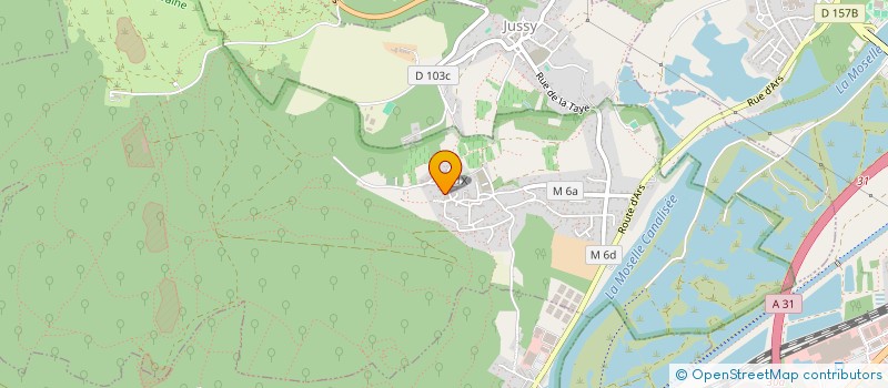 localisation de l'entreprise FABRIQUE DE L EGLISE CULTE CATHOLIQUE  JUSSY