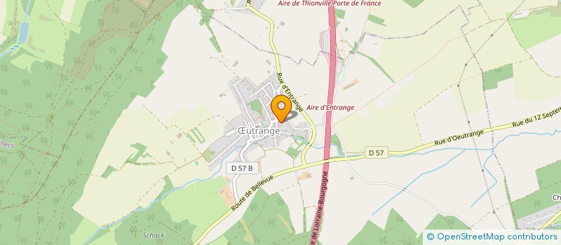 localisation de l'entreprise FABRIQUE DE L'EGLISE D'OEUTRANGE  THIONVILLE