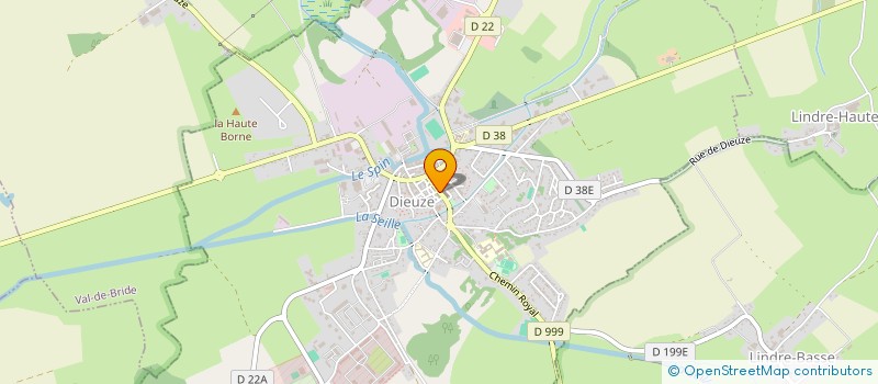 localisation de l'entreprise FABRIQUE DE L'EGLISE DE DIEUZE  DIEUZE