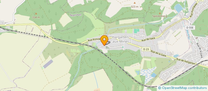 localisation de l'entreprise FABRIQUE DE L'EGLISE DE FALCK  FALCK