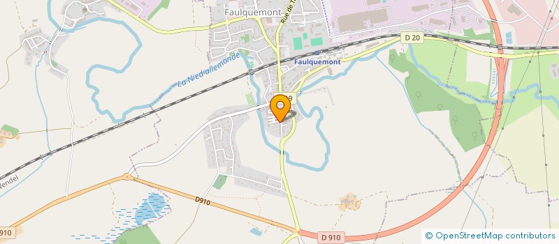 localisation de l'entreprise FABRIQUE DE L'EGLISE DE FAULQUEMONT  FAULQUEMONT