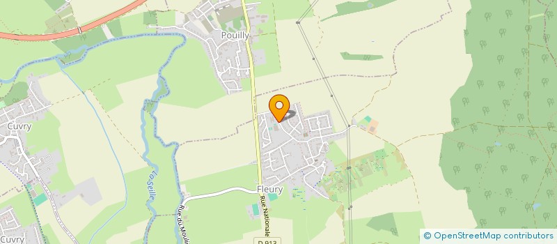 localisation de l'entreprise FABRIQUE DE L EGLISE DE FLEURY  FLEURY