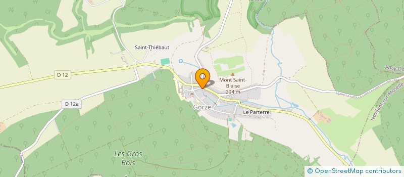 localisation de l'entreprise FABRIQUE DE L'EGLISE DE GORZE  GORZE