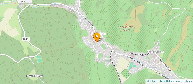 localisation de l'entreprise FABRIQUE DE L'EGLISE DE SOULTZMATT  SOULTZMATT