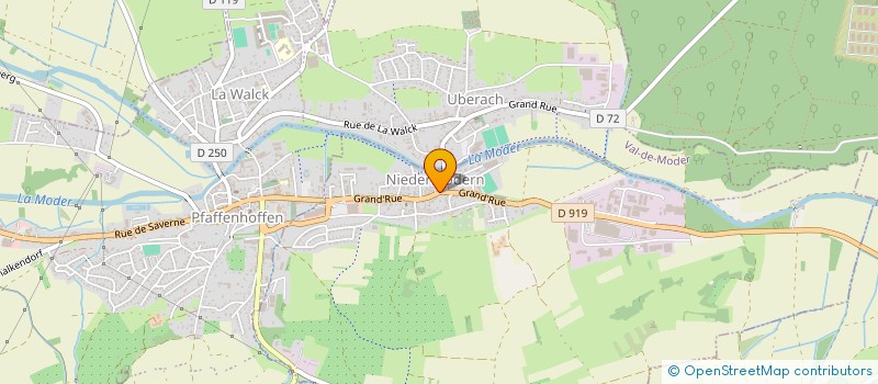 localisation de l'entreprise FABRIQUE DE L'EGLISE DE UBERACH  VAL-DE-MODER