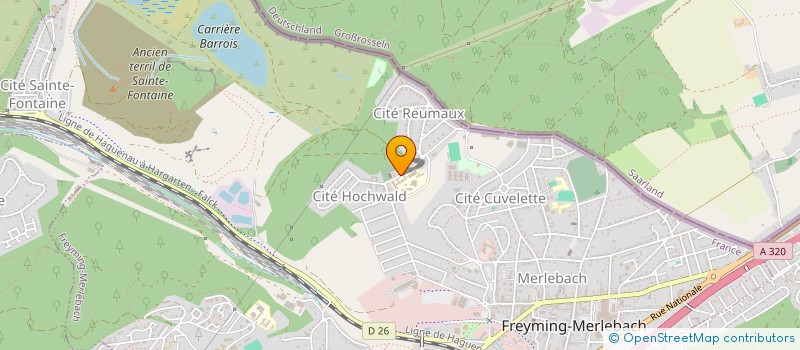 localisation de l'entreprise FABRIQUE DE L EGLISE HOCHWALD  FREYMING-MERLEBACH
