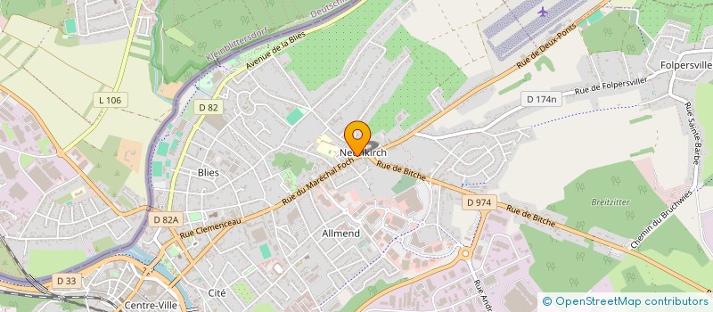 localisation de l'entreprise FABRIQUE DE L'EGLISE SAINT DENIS  SARREGUEMINES