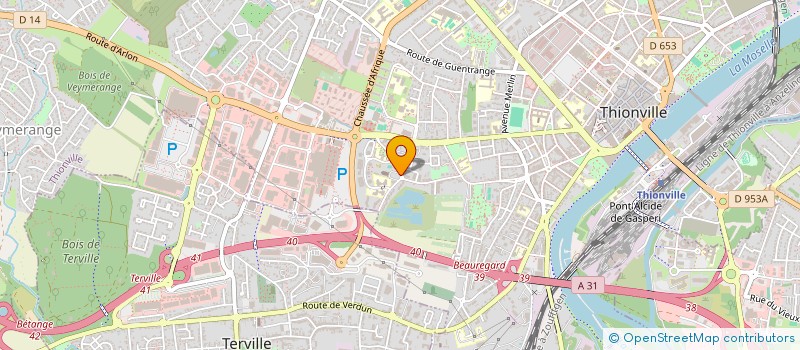 localisation de l'entreprise FABRIQUE DE L'EGLISE SAINT PIERRE  THIONVILLE