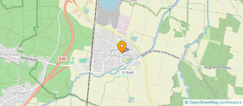 localisation de l'entreprise FABRIQUE DE L'EGLISE ST MICHEL  HERRLISHEIM-PRES-COLMAR