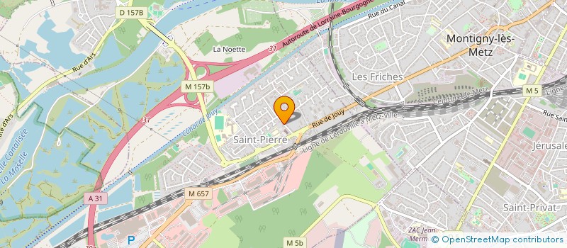 localisation de l'entreprise FABRIQUE DE L'EGLISE ST PIERRE AUX LIENS  MOULINS-LES-METZ