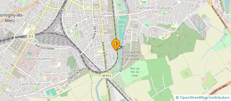 localisation de l'entreprise FABRIQUE DE L'EGLISE ST VINCENT DE PAUL  METZ