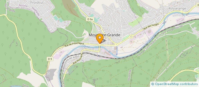 localisation de l'entreprise FABRIQUE DE L EGLISE STE SEGOLENE  MOYEUVRE-GRANDE