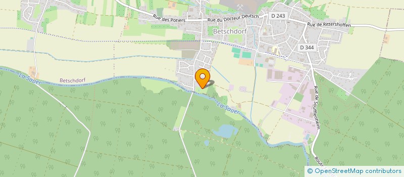 localisation de l'entreprise FABRIQUE DE LA PAROISSE CATHOLIQUE DE SCHWABWILLER  BETSCHDORF