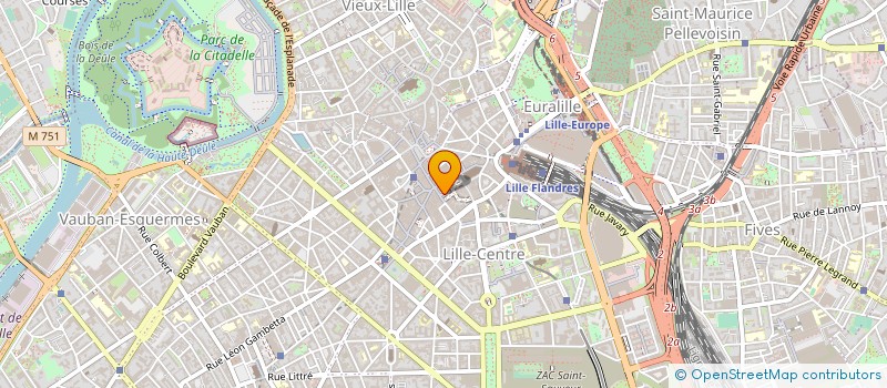 localisation de l'entreprise FABRIQUE DE MEUBLES ET SIEGES à LILLE