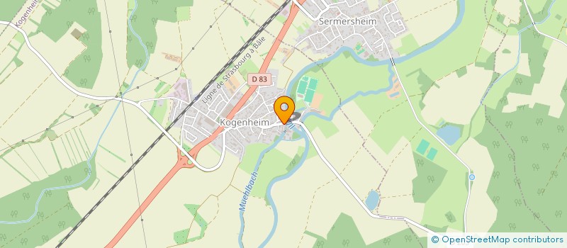 localisation de l'entreprise FABRIQUE DE PAPIERS BRUCKER à KOGENHEIM
