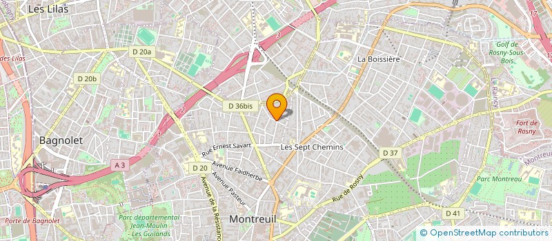 localisation de l'entreprise FABRIQUE DES ILLUSIONS à MONTREUIL