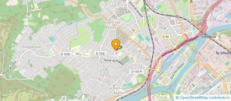 localisation de l'entreprise FABRIQUE EGLISE ND DE LOURDES  METZ